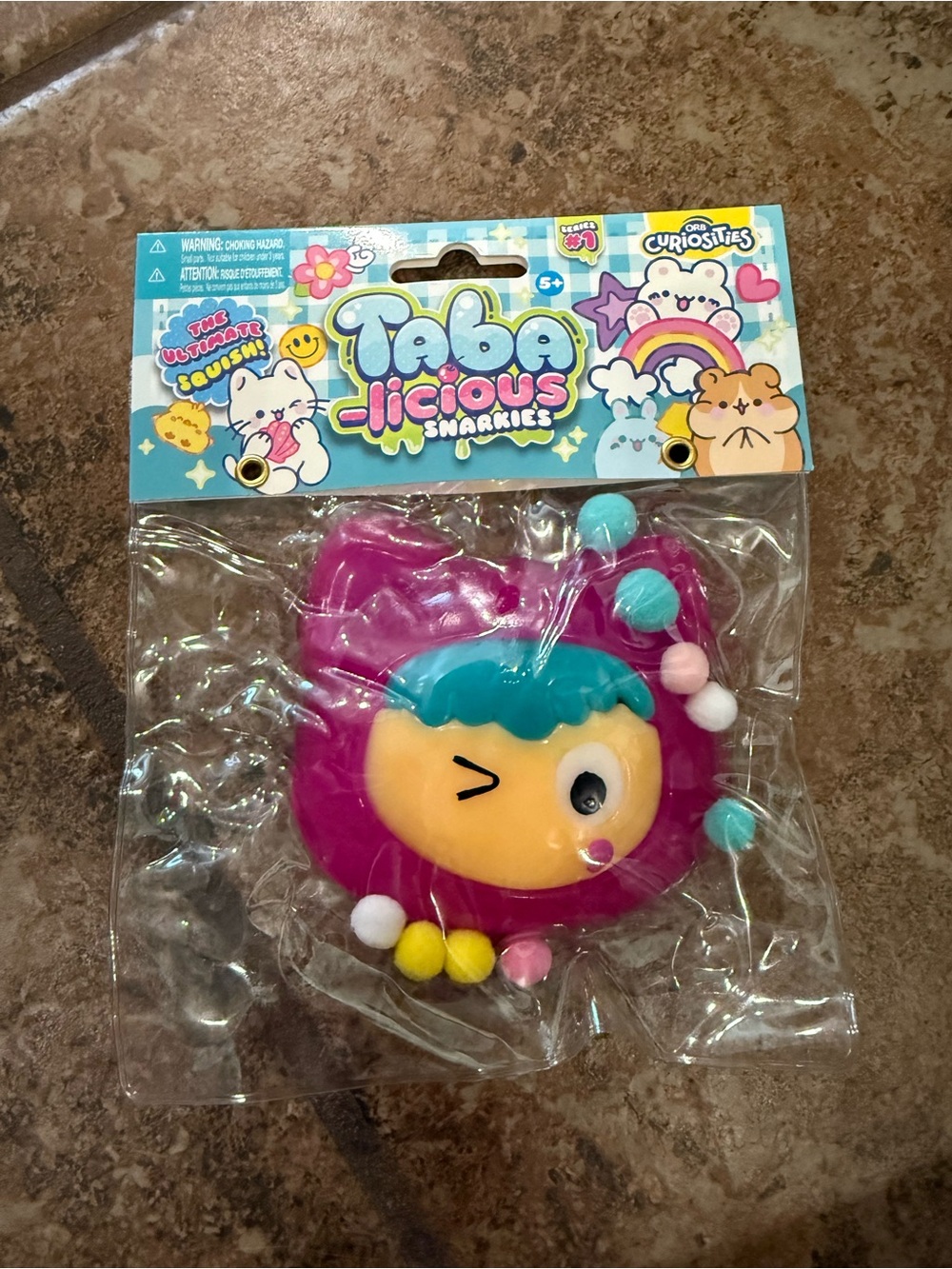 Tabs-Licious Squishy Toy - Snarkies (Pink & Blue)